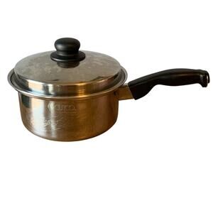 Cutco 3 qt Sauce Pan Pot 8.75" & Lid Handle 5-Ply Aluminum Core Stainless Steel
